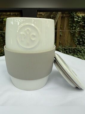 NEW in box Pampered Chef Ceramic Egg/Omlet Cooker